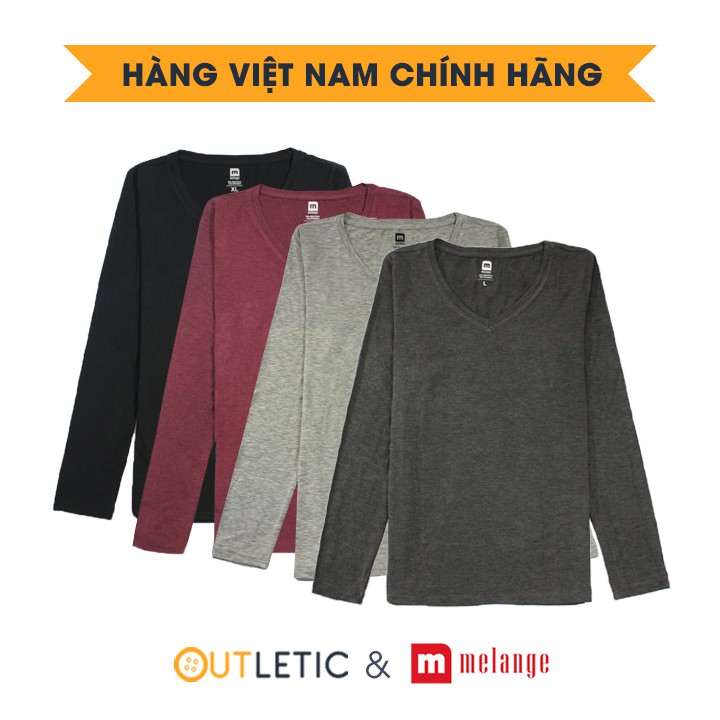 Áo giữ nhiệt nam cổ tim Heattech độc quyền công nghệ Nhật Bản Melange MH.47.02 – Hàng Việt Nam chính hãng