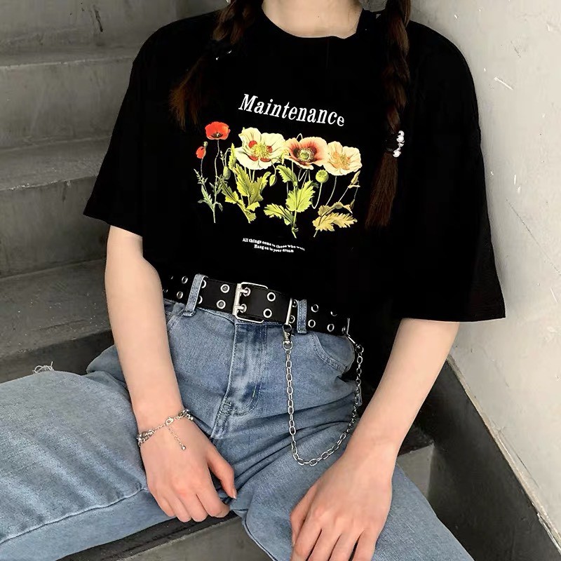 Thắt lưng xích mặt Vuông nhiều 2 hàng lỗ Tặng kèm xích 2 mẫu TL007 - Dây nịt Unisex Nam Nữ bản to kèm dây xích treo