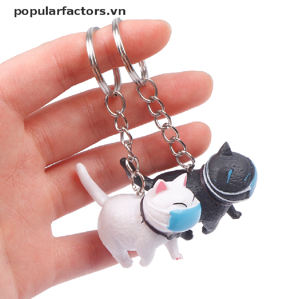 Móc Khóa Trang Trí Túi Xách Hình Mèo Dễ Thương