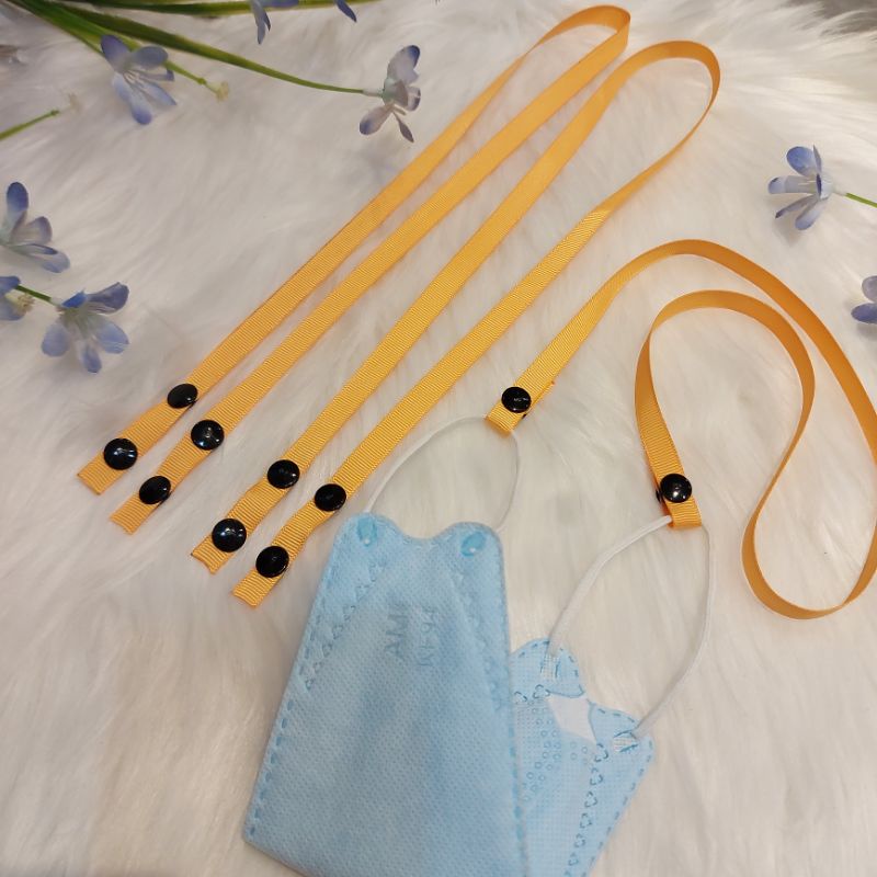 Dây đeo khẩu trang cúc bấm đơn giản cho trẻ em, người lớn
