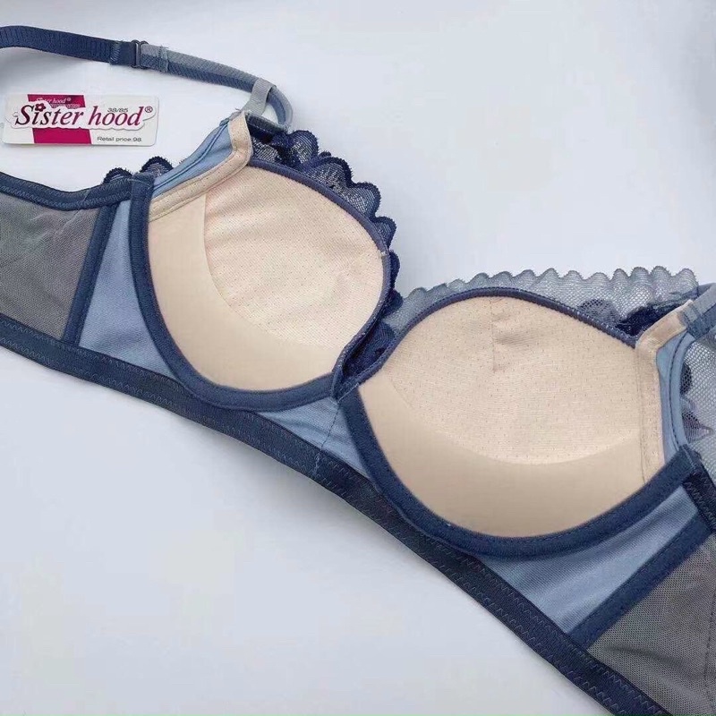 Áo ngực ren lá không gọng  đệm dày nâng ngực cao cấp( bán thêm quần cùng bộ)