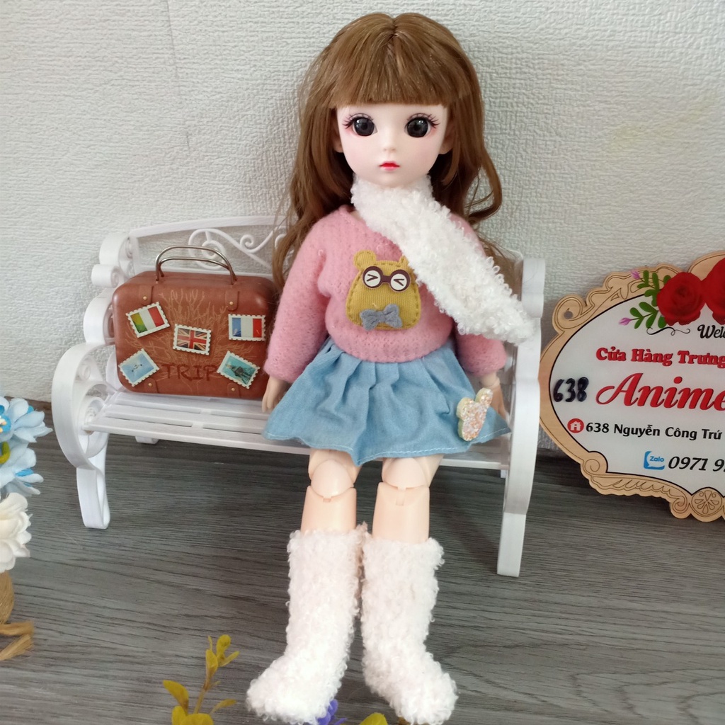 Các mẫu quần áo và váy thu đông  cho búp bê ANIME,baboliy 30cm