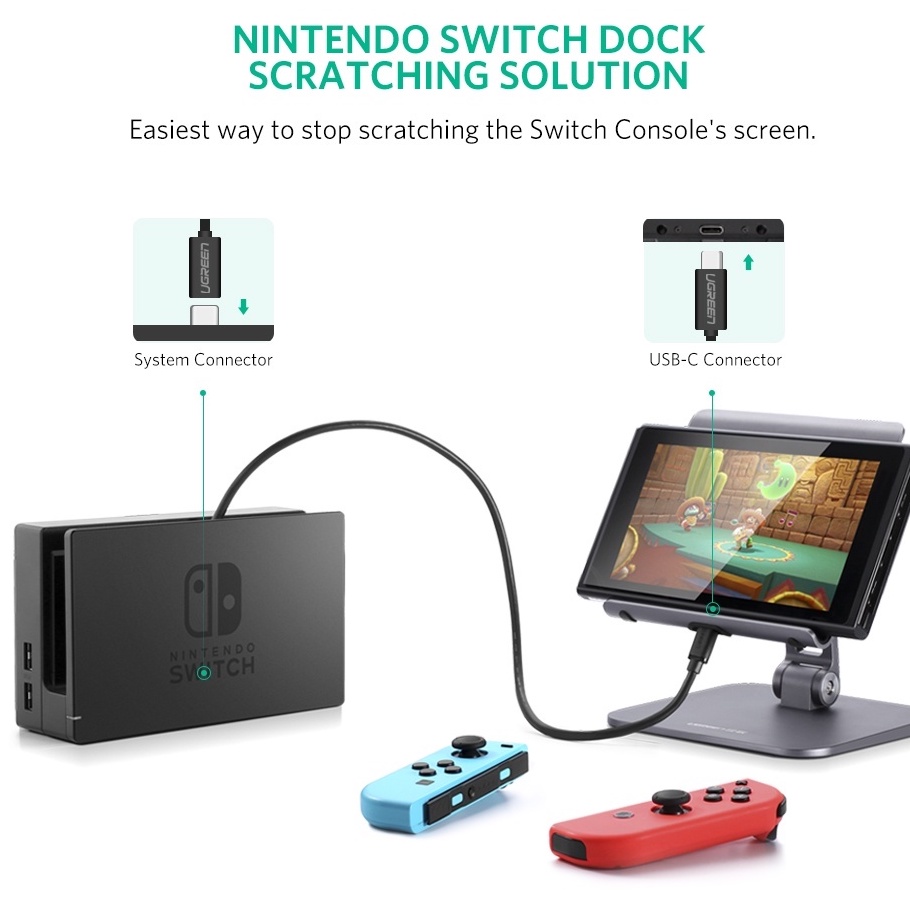 Cáp nối dài USB Type-C 3.1 GEN2 (Male/Female) hỗ trợ 4k@60hz dài 1m Ugreen 10387 cao cấp