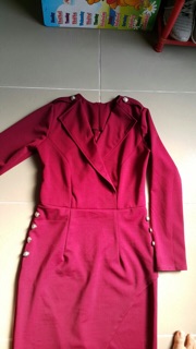 đầm body tay dài
