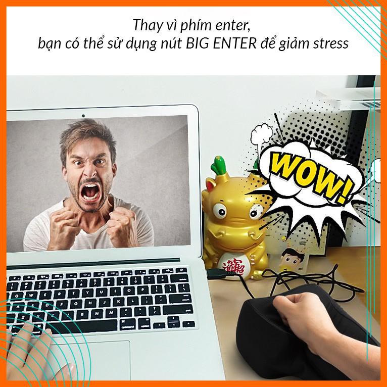 Nút ENTER Siêu To Khổng Lồ - Đồ Chơi Xả Stress Kiêm Gối Ngủ Cho Dân Văn Phòng