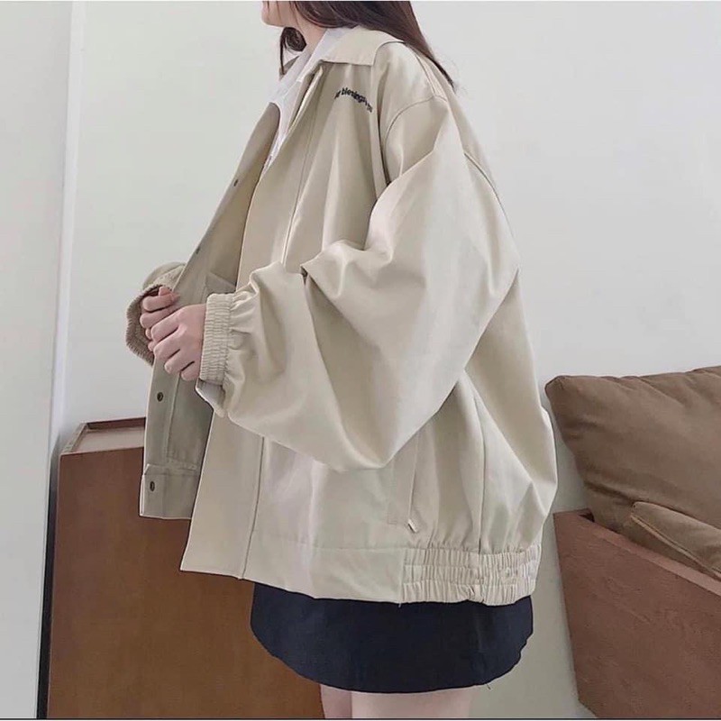Áo khoác kaki dù Blessing form rộng Ulzzang ( Ảnh thật)