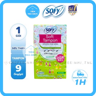 Bvs băng vệ sinh sofy soft tampon super siêu thấm nhật bản gói 9 ống hàng - ảnh sản phẩm 1