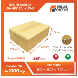 25x20x10 Combo 60 thùng carton đóng hàng