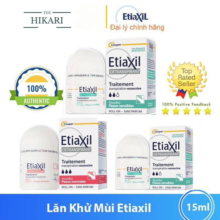 Lăn Khử Mùi Etiaxil Ngăn Ngừa Hôi Nách, giảm tiết mồ hôi 15ml Thảo Shop HIKARI