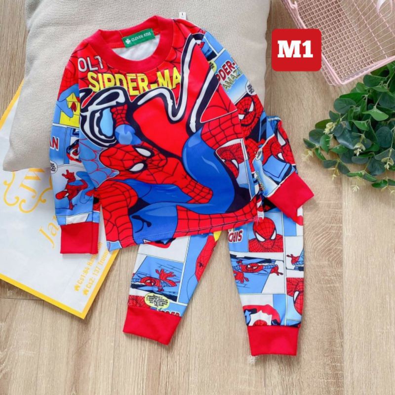 🌈TẬN XƯỞNG🌈VBMD1 ( 20KG-30KG) BỘ QUẦN ÁO TAY DÀI BÉ TRAI SIZE ĐẠI THUN LẠNH 3D - THUN THÁI SIÊU