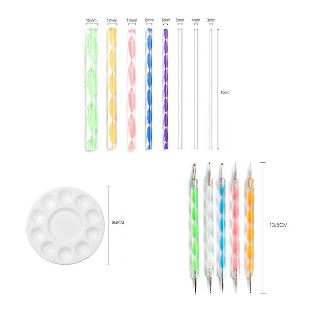 LANSEL Set 24 Bút Vẽ Trang Trí Móng Tay Nghệ Thuật Đa Năng