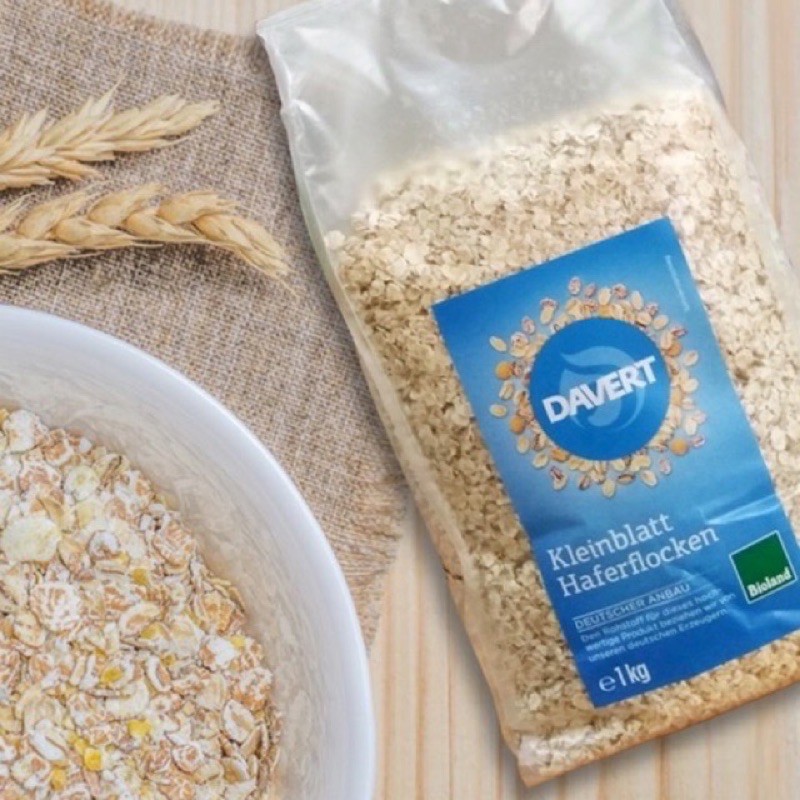 Yến mạch cán mỏng hữu cơ Davert