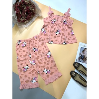 Đồ bộ nữ lững vải lụa mặc nhà