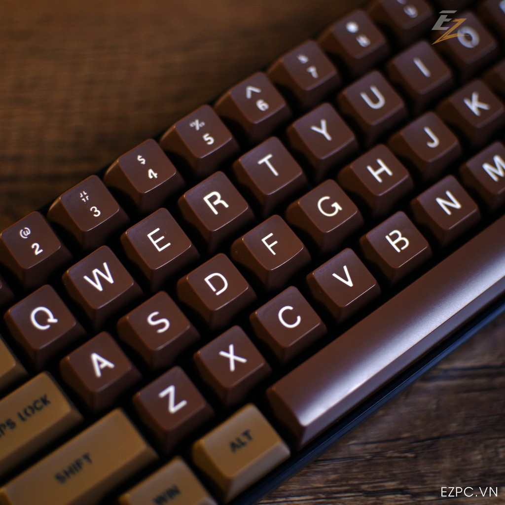Keycap SA Profile Dark Chocolate ABS Double Shot 108 Phím