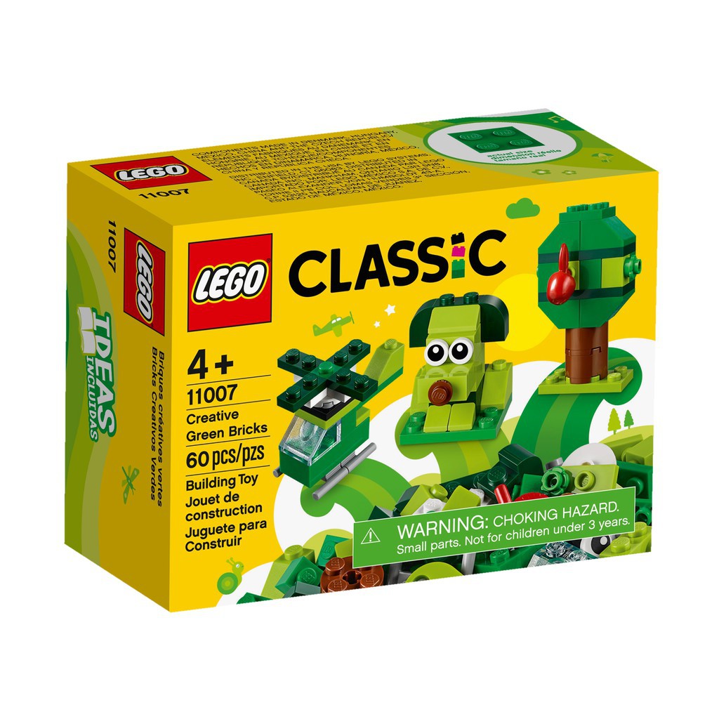 Xếp hình Lego Classic Hộp lắp ráp sáng tạo xanh lá 11007 (VTA)