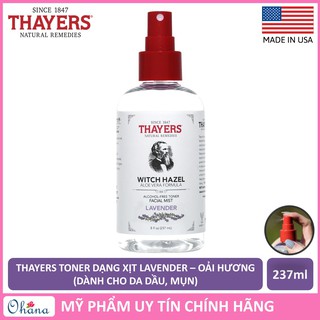 Nước Hoa Hồng Dạng Xịt Thayers Toner Lavender 237ml - Chính Hãng