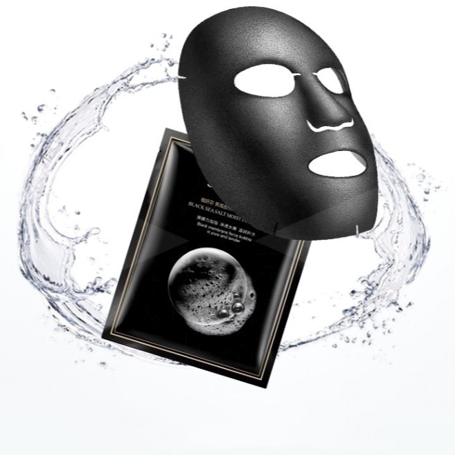 Mặt nạ sủi bọt SOWBAF thải độc Black Sea Salt Moist Foam Mask làm sạch lỗ chân lông mụn đầu đen Giá Tốt