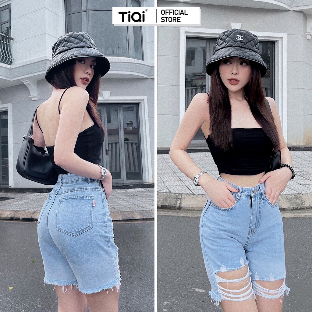 Quần jean ngố nữ lưng cao TiQi Jeans N212 | BigBuy360 - bigbuy360.vn