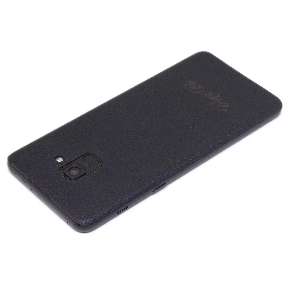 Skin dán da SS Galaxy A8 Plus 2018 màu đen mịn