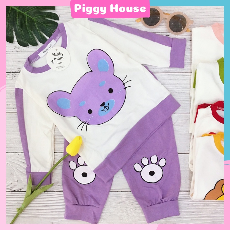 Quần áo trẻ em mùa đông cao cấp cho bé trai bé gái hoạ tiết hình thú ngộ nghĩnh – Piggy House PH04