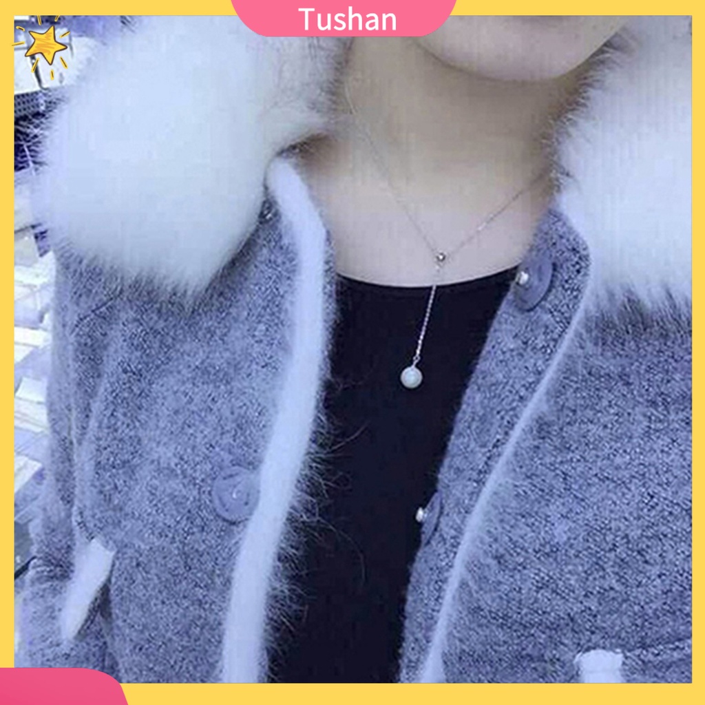 Dây chuyền mặt đính hạt ngọc trai giả điều chỉnh được thời trang dành cho nữ