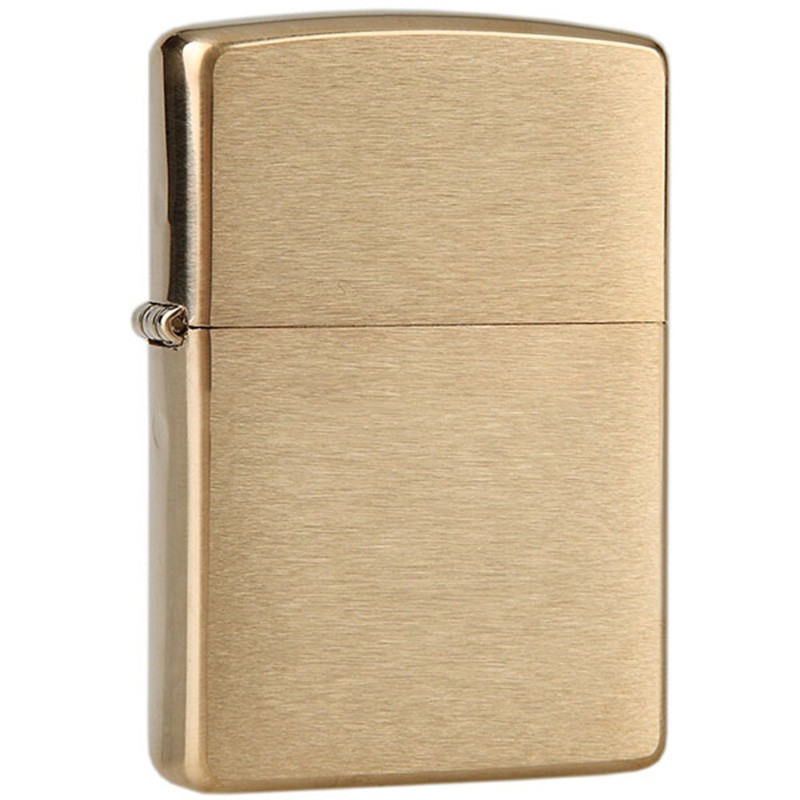 Bật lửa Zippo Mỹ vàng trơn xước 204B