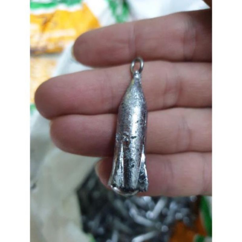 sale 1kg Chì Câu Cá Hỏa tiễn có móc size 30g-100g