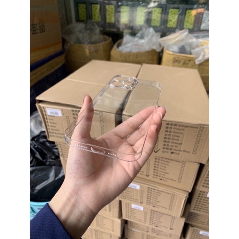 Ốp lưng X&M trong bảo vệ cụm camera cho iPhone 15 Pro Max, 14 , 13 / 13 Pro Max siêu mỏng không ố màu, k bám Vân tay