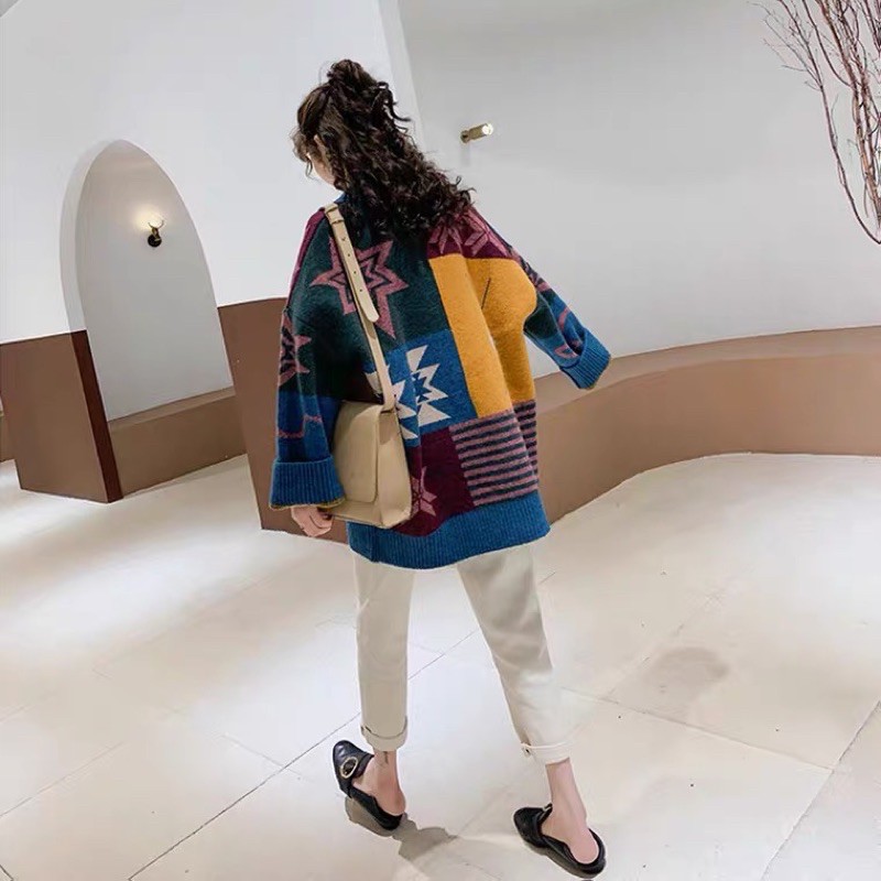 Áo Khoác Cardigan Len Dày Cho Nữ Phong Cách Hàn Quốc CÓ ẢNH THẬT Ở CUỐI