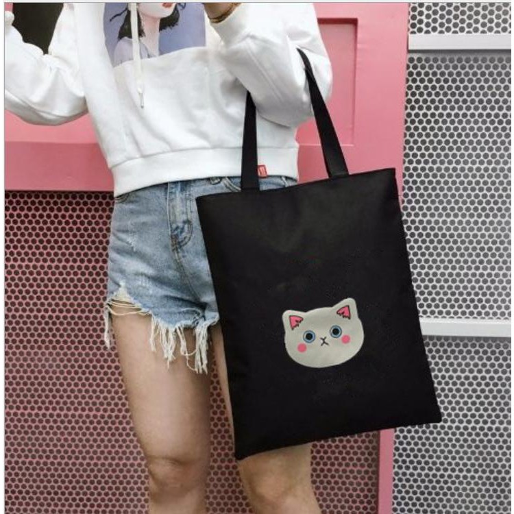 Mitavo Túi Tote Vải Mềm Vừa A4 Có Dây Kéo TOTE-BAG-18