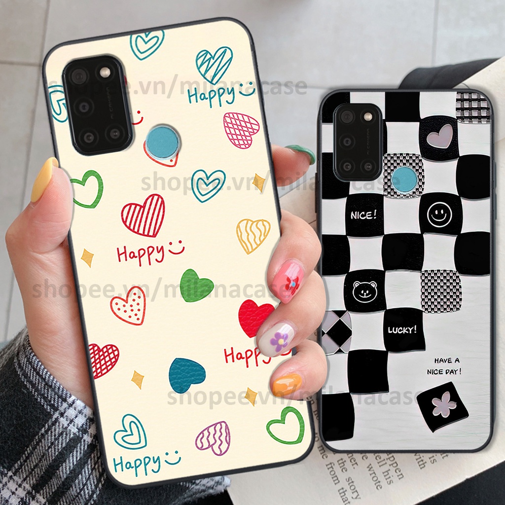 Ốp Realme C17 / 7i in hình caro trái tim siêu đẹp, siêu nét đầy phong cách cá tính