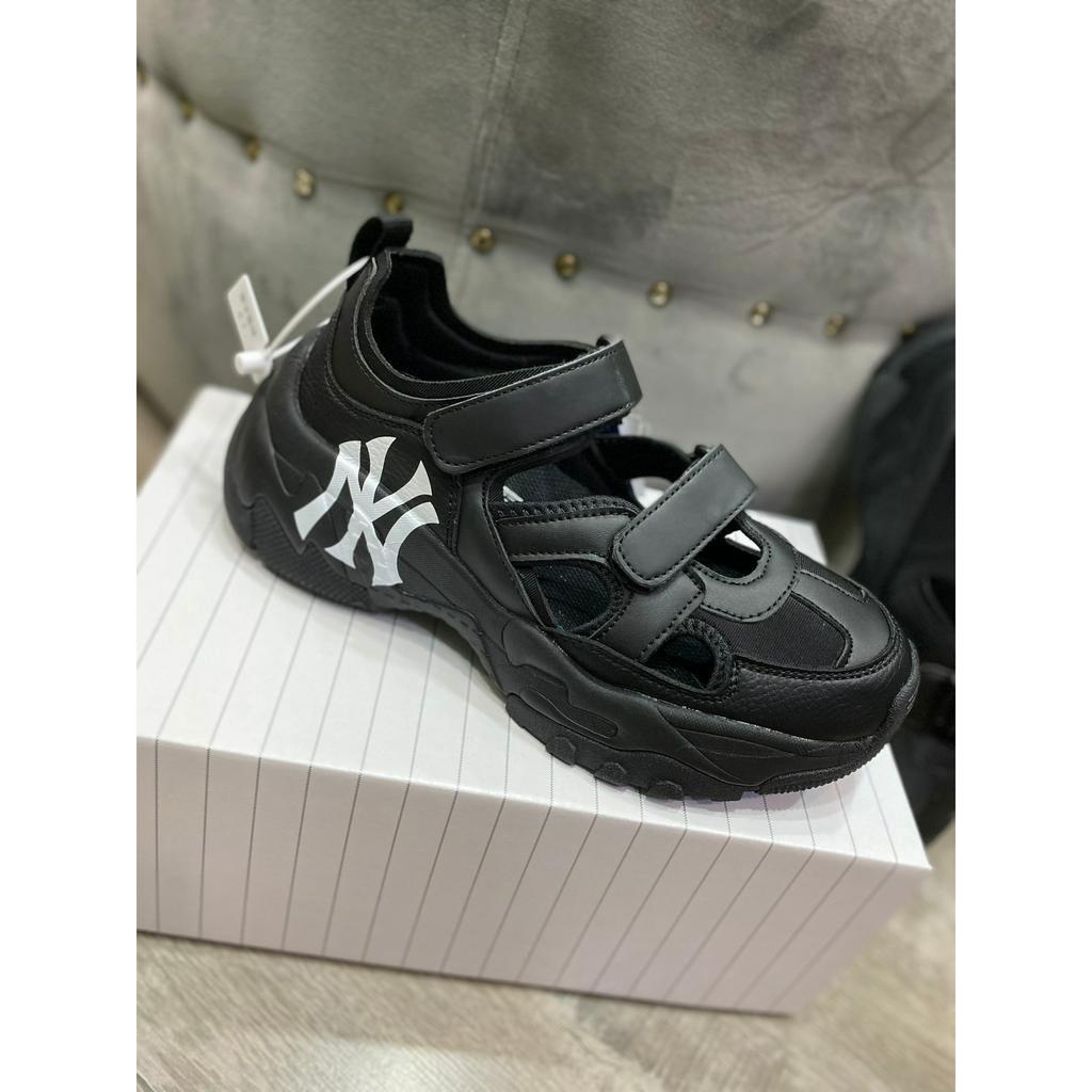 Sục MLB BigBall Chunky Mask Ny full đen, Sục Dán Thể Thao MLB Nâu Kem NY chunky New York Yankees full đen.