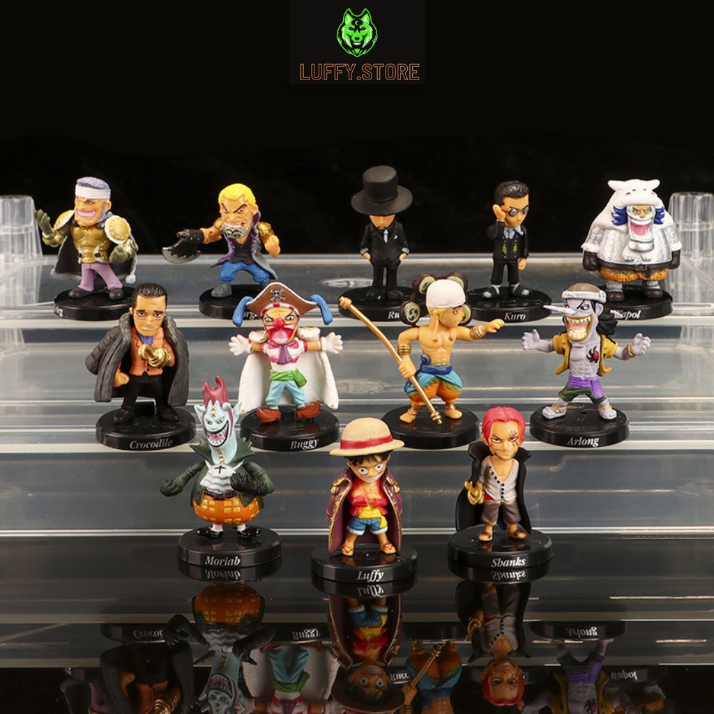 Mô hình One Piece Luffy Store nhân vật Vua hải tặc chibi cao 8cm Game One Piece Grand Battle , figure anime one piece