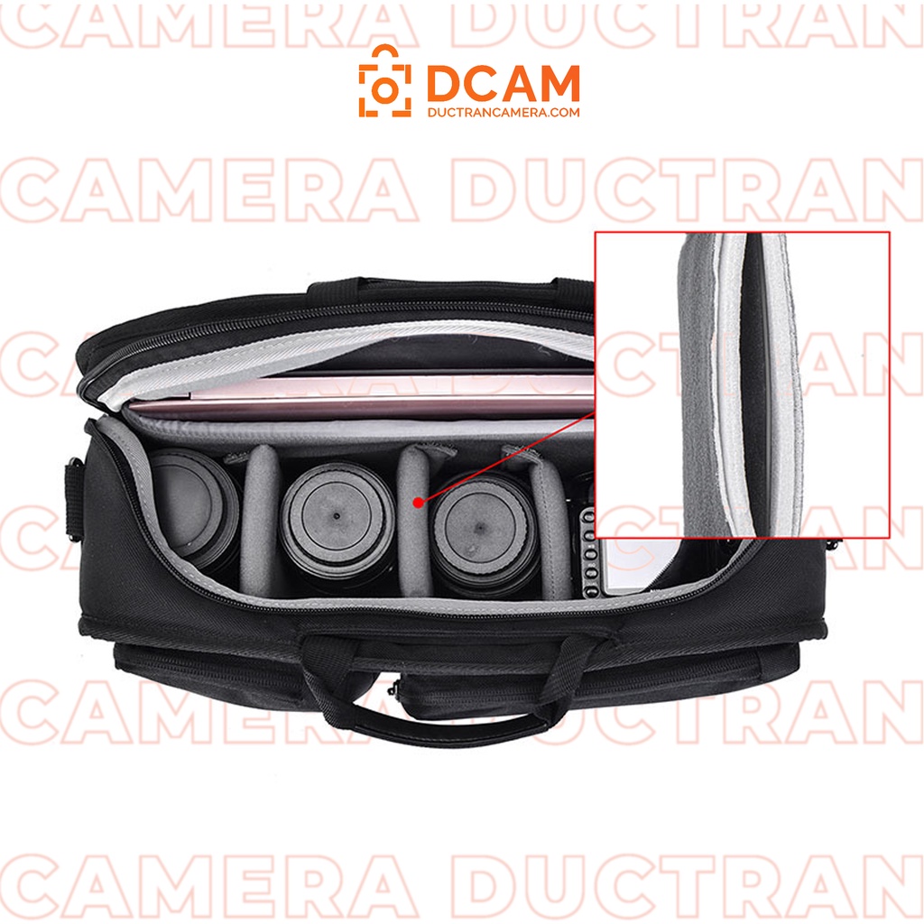 Cặp Balo Máy ảnh &amp; Laptop Caden Bussiness Bag form cứng chống nước kiểu dáng hiện đại - CT01
