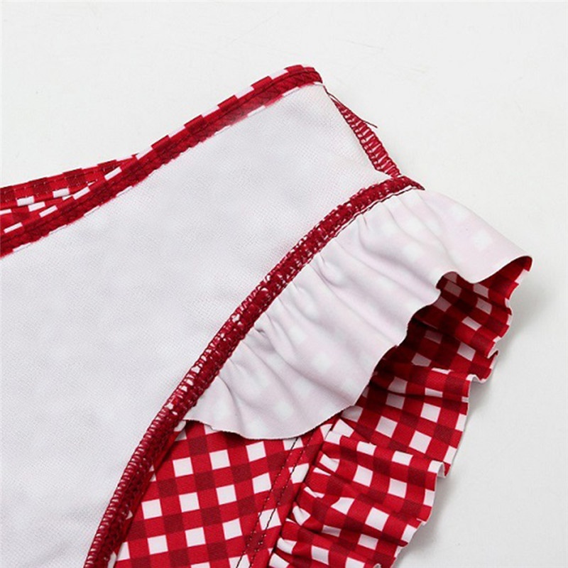 Bộ Bikini Hai Mảnh Họa Tiết Sọc Caro Có Mút Nâng Ngực Quyến Rũ Cho Nữ | BigBuy360 - bigbuy360.vn