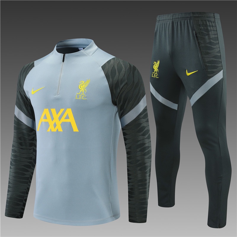 Bộ Đồng Phục Bóng Đá Dài Tay Đội Tuyển Liverpool Phong Cách Mới 2021 / 2022