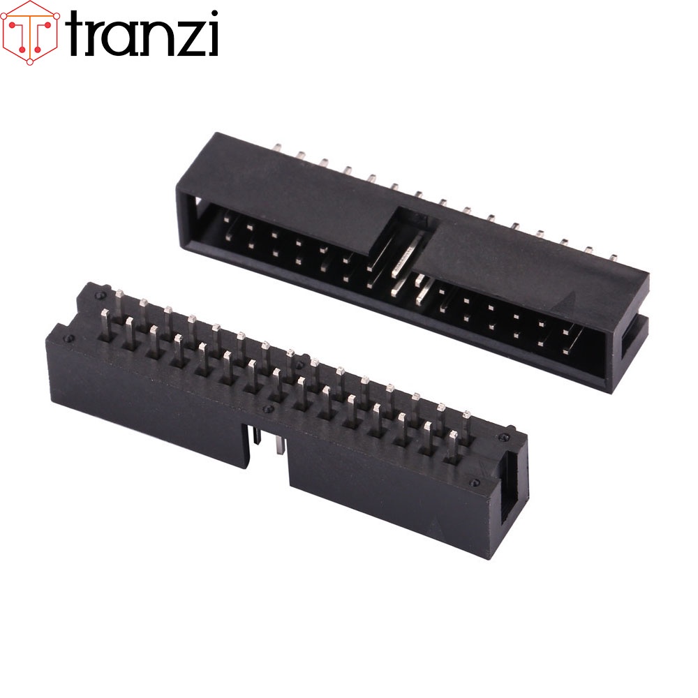 Giắc cắm header 2.54mm IDE IDC DC3 2x15P chân cắm thẳng đen - túi 5 cái