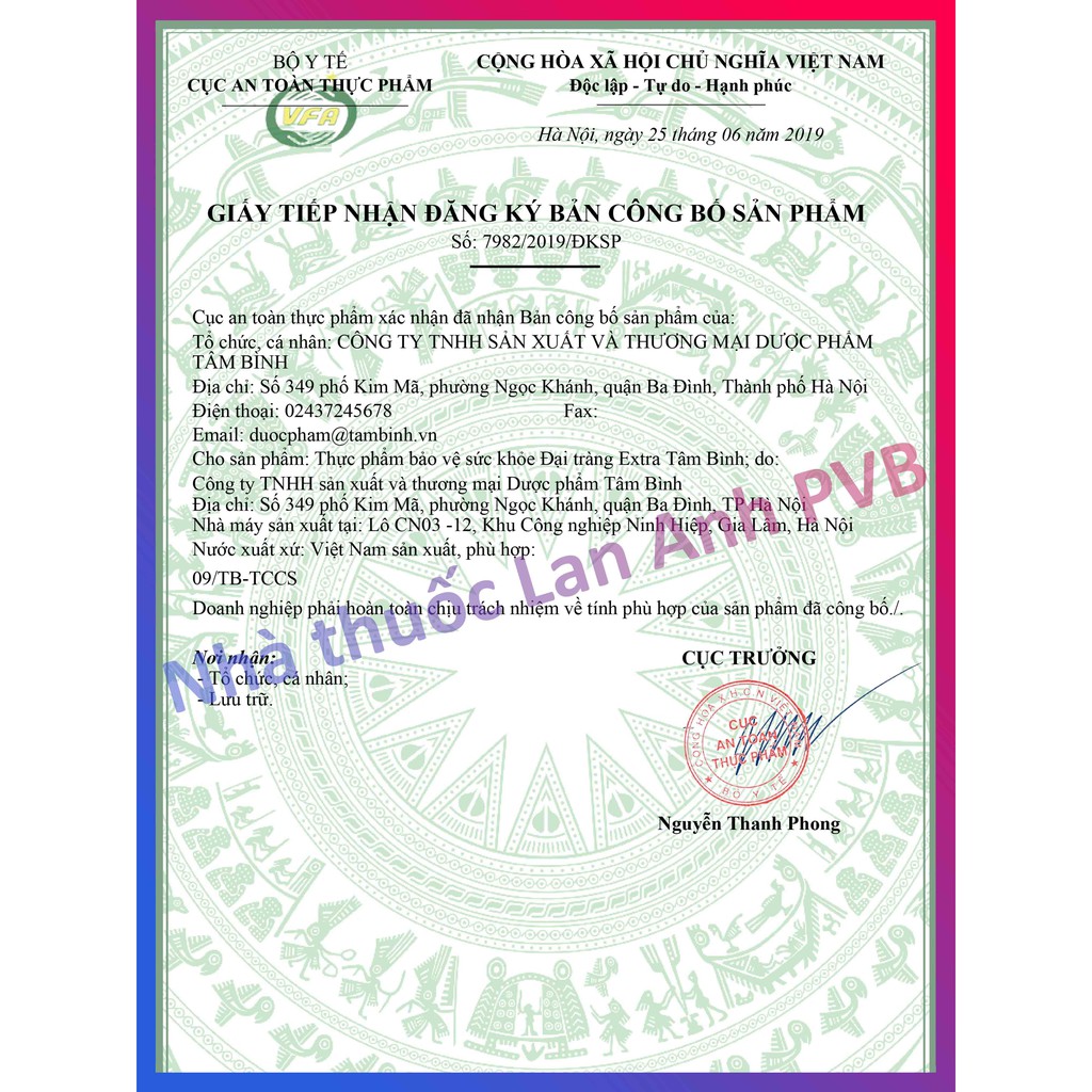 ĐẠI TRÀNG EXTRA TÂM BÌNH - Hỗ trợ cho người viêm đại tràng cấp và mãn tính.