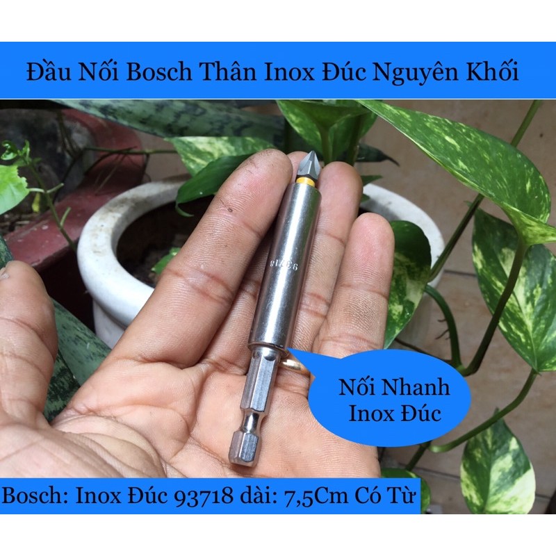 Nối nhanh Bosch Thân Inox Đúc Nguyên Khối 7,5Cm