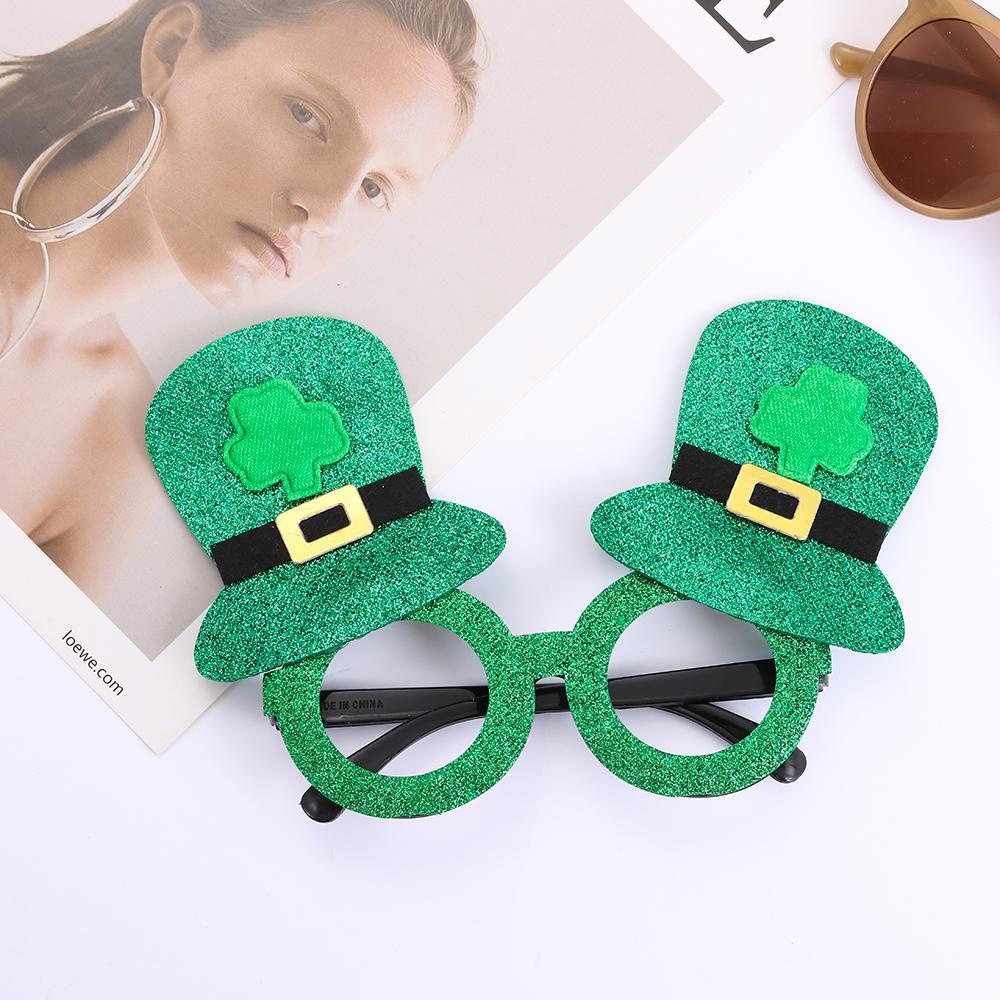 WTTLE Kính Mát Hình Cỏ Ba Lá Hóa Trang WTTLE St Patricks