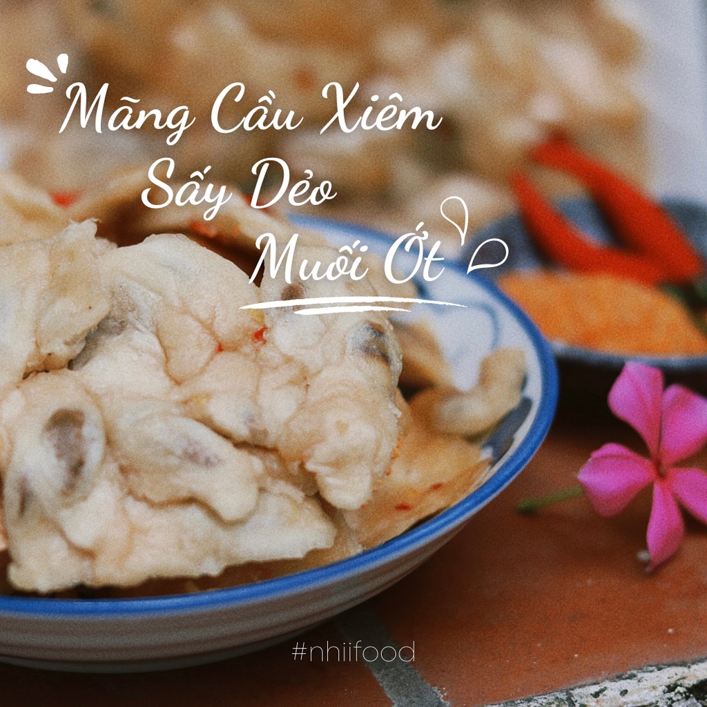 500GR Mãng cầu sấy dẻo muối ớt, mãng cầu sấy lạnh loại 1 NHII FOOD thực phẩm sạch nhà làm