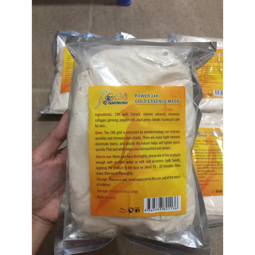BỘT ĐẮP MẶT NẠ TINH CHẤT VÀNG 24K- ITALY
