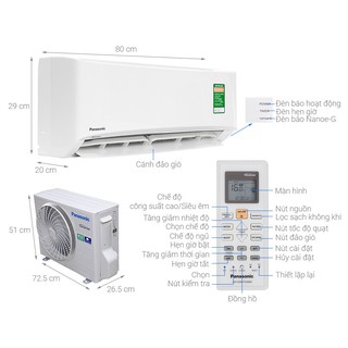 Điều hòa Panasonic 1HP CS-CU-XPU9WKH-8
