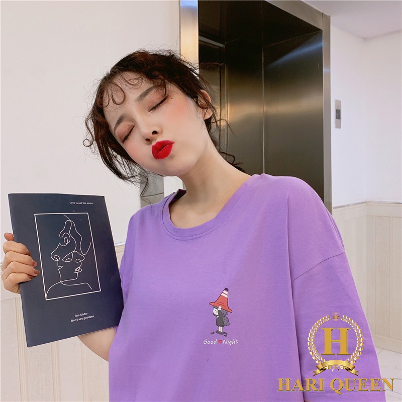 [FREESHIP ĐƠN TỪ 50K] Áo phông cô gái mũ đỏ Good Night HARI0320