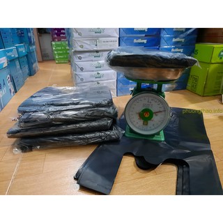 1kg Túi bóng đen chuyên gói hàng, túi đựng rác - Túi dày, dai, bóng.