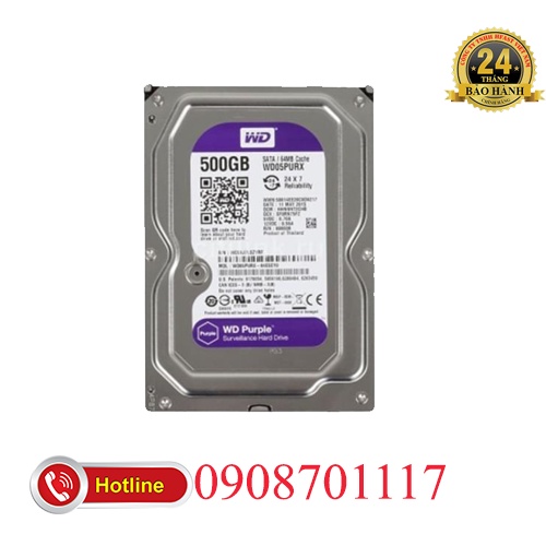 Ổ CỨNG HDD 500GB WESTERN CHUYÊN DÙNG CHO CAMERA