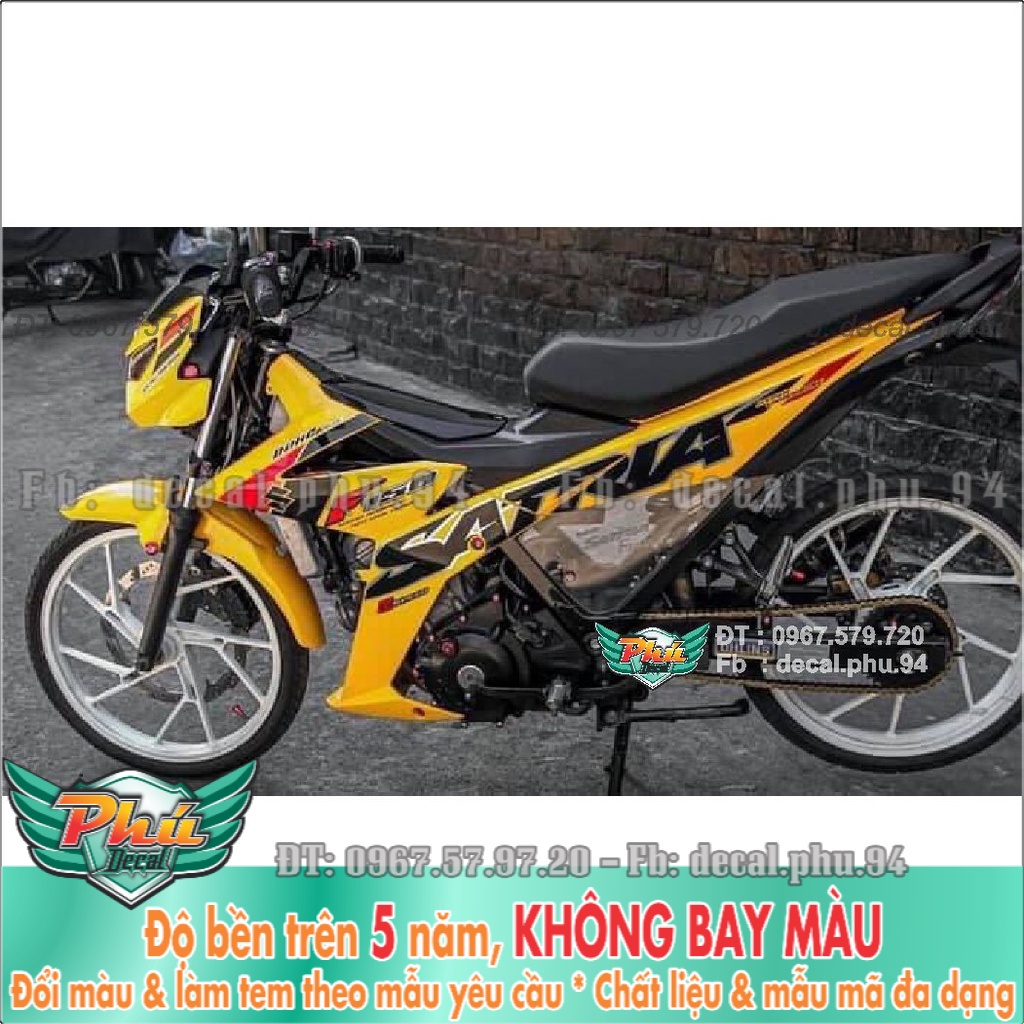 Tem Rời Satria vàng đen mới . (K) -1