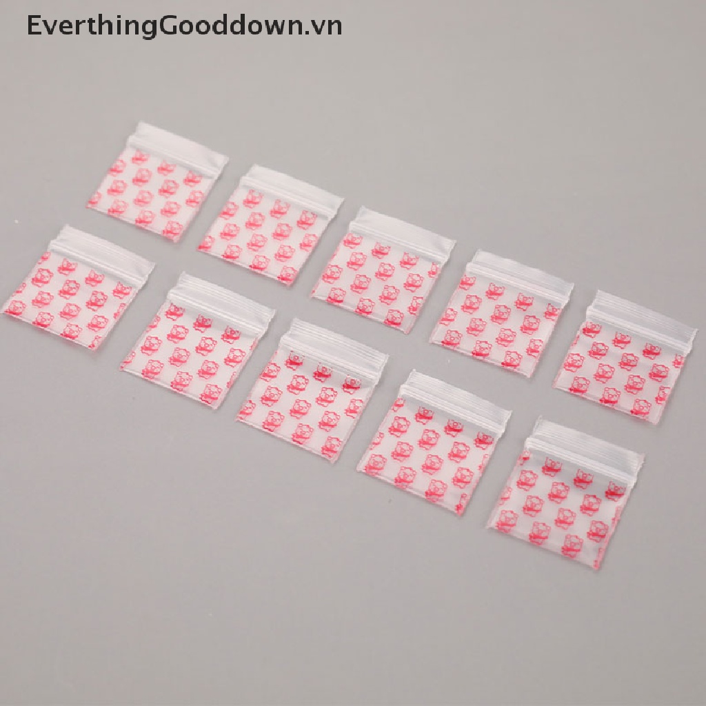 Set 100 Túi Zip Nhựa Mini Tiện Dụng