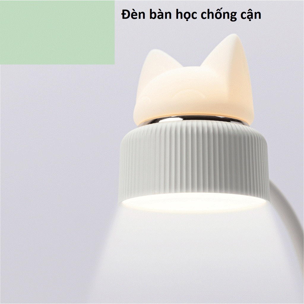 Đèn bàn học chống cận kiêm đèn ngủ đáng yêu, đèn học tích điện siêu sáng DL400
