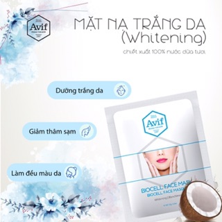 Mặt Nạ Biocell Dưỡng Trắng Da 23g (Avif Biocell Whitening Face Mask)